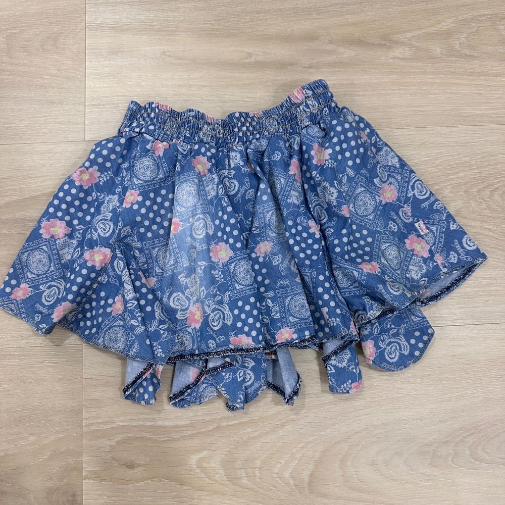 Pampolina Girls Blue/Denim Skirt, Size 6